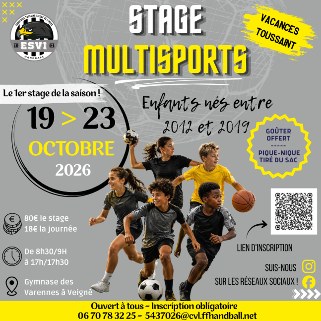 STAGE TOUSSAINT 19-23/10/26